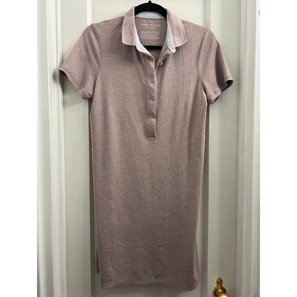 Outdoor Voices Players Polo Athletic Athleisure Dress Dusty Pink Bloom size M - Picture 2 of 5